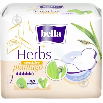 Bella Herbs Egészségügyi Betét - Lándzsás Útifű 12db