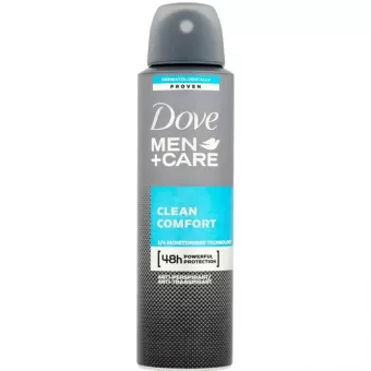 Dove Izzadásgátló spray -Clean Comfort- Frissítő,ápoló formula 150ml