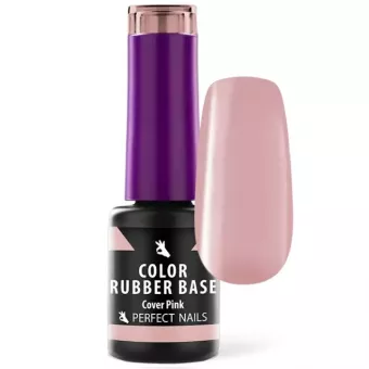 Perfect Nails Color Rubber Base Gel - Színezett Alapzselé 4ml - Cover Pink